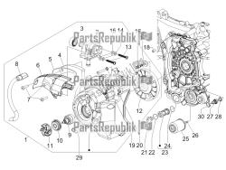 Flywheel magneto cover - Oil filter