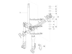 Fork/steering tube - Steering bearing unit