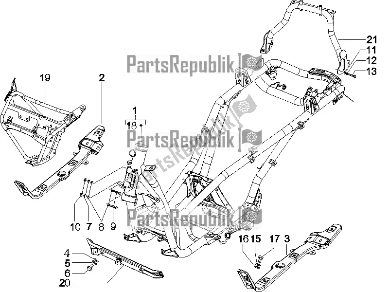 Toutes les pièces pour le Cadre / Carrosserie du Piaggio X EVO 250 2016