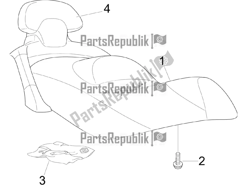 Todas las partes para Silla De Montar / Asientos de Piaggio X EVO 250 2016