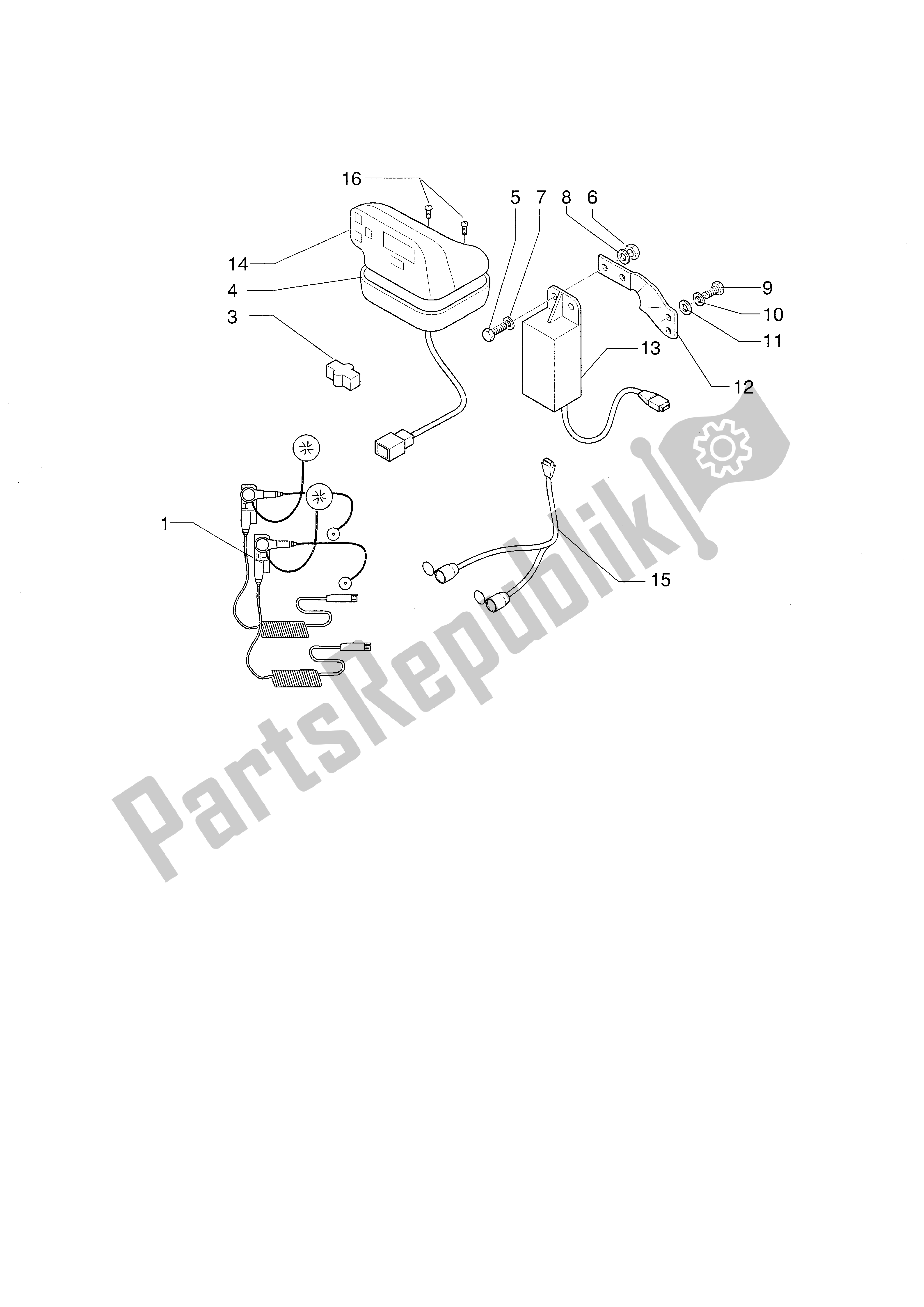 Todas las partes para Intercomunicador de Piaggio X9 500 2001 - 2002