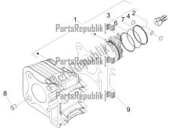 Cylinder-piston-wrist pin unit