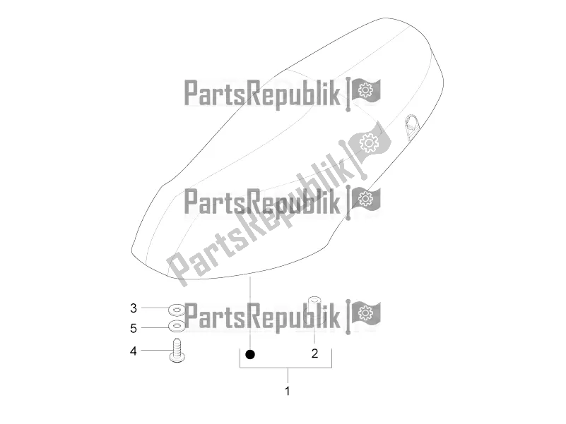 All parts for the Saddle/seats of the Piaggio ZIP 100 4T Apac 2016
