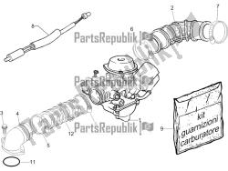 Carburettor, assembly - Union pipe