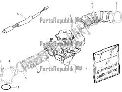 carburateur, montage - koppelingsleiding