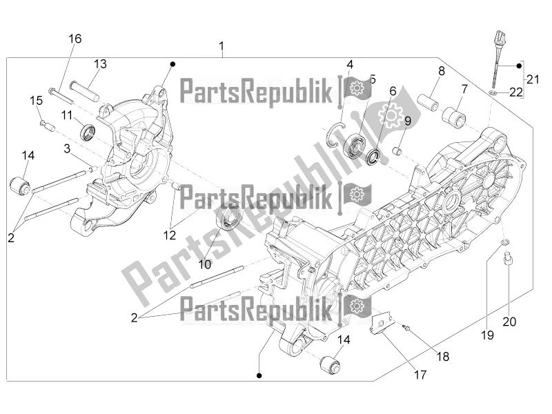 Tutte le parti per il Carter del Piaggio ZIP 100 4T Apac 2019