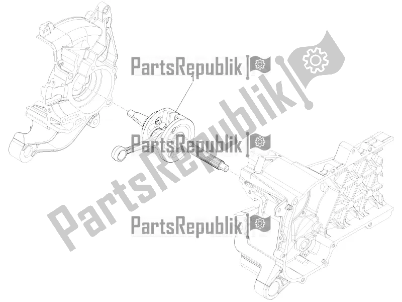 All parts for the Crankshaft of the Piaggio ZIP 100 4T Apac 2019