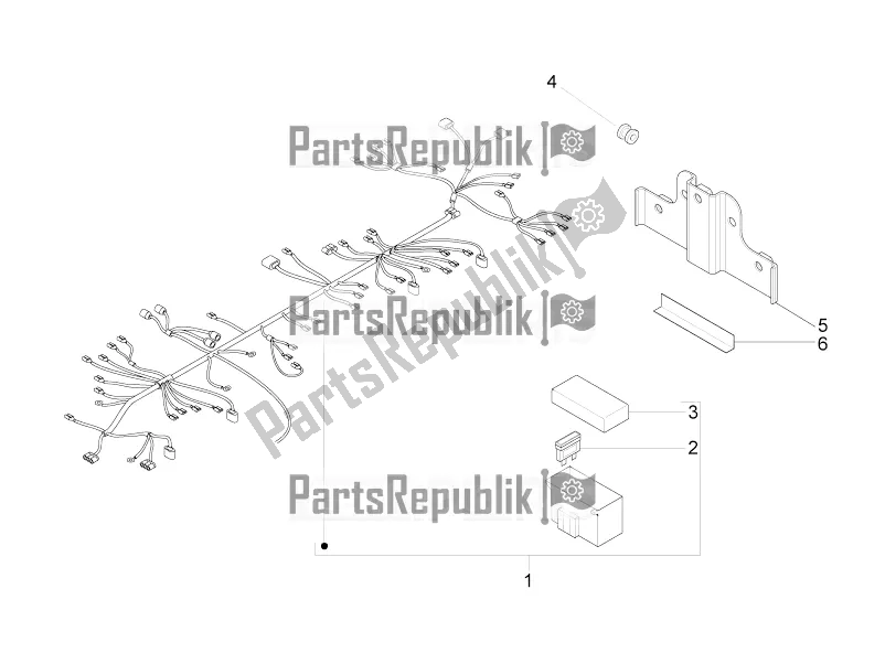 Toutes les pièces pour le Faisceau De Câbles Principal du Piaggio ZIP 100 4T Apac 2019