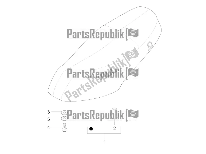 Toutes les pièces pour le Selle / Sièges du Piaggio ZIP 100 4T Apac 2019