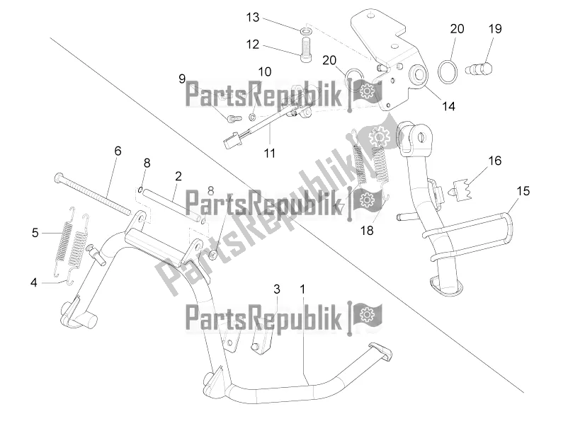 Todas las partes para Soporte / S de Piaggio ZIP 100 4T Apac 2020