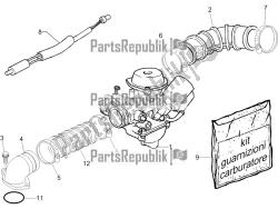 carburateur, montage - koppelingsleiding