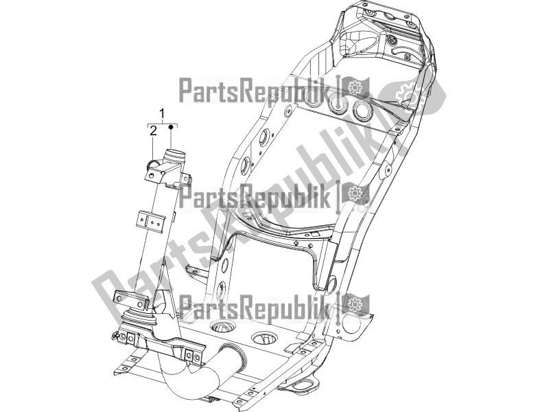 All parts for the Frame/bodywork of the Piaggio ZIP 100 4T Apac 2021