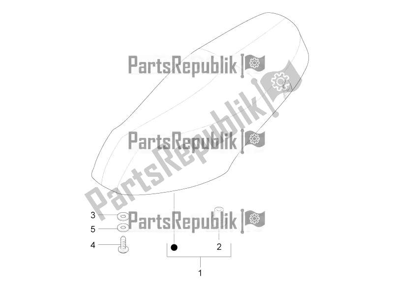 All parts for the Saddle/seats of the Piaggio ZIP 100 4T Apac 2021