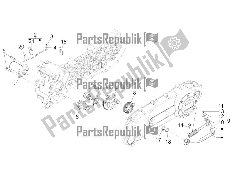 Todas las partes para Stater - Arranque Eléctrico de Piaggio ZIP 100 4T Apac 2021