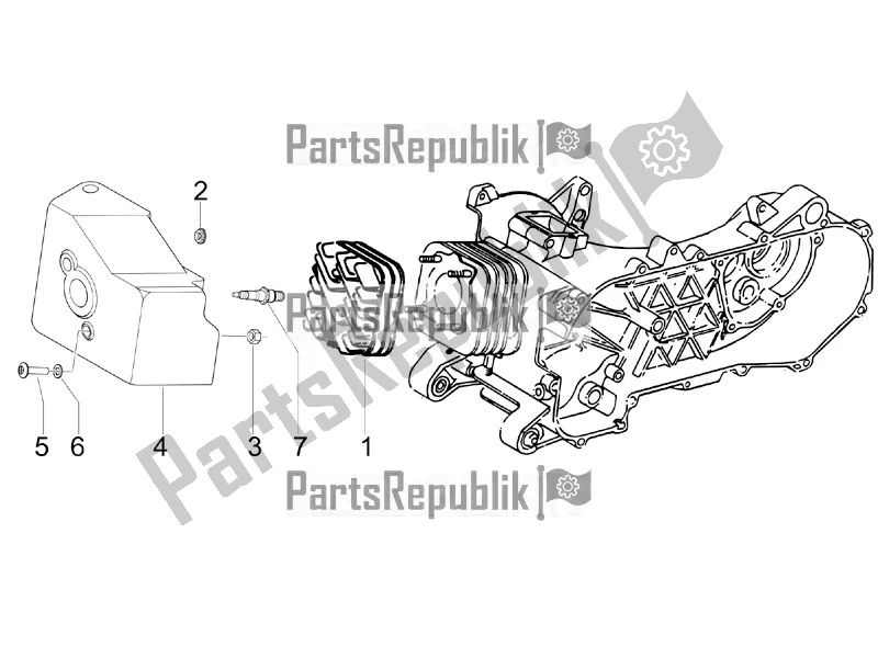 Toutes les pièces pour le Le Couvre-culasse du Piaggio ZIP 50 2T 2016