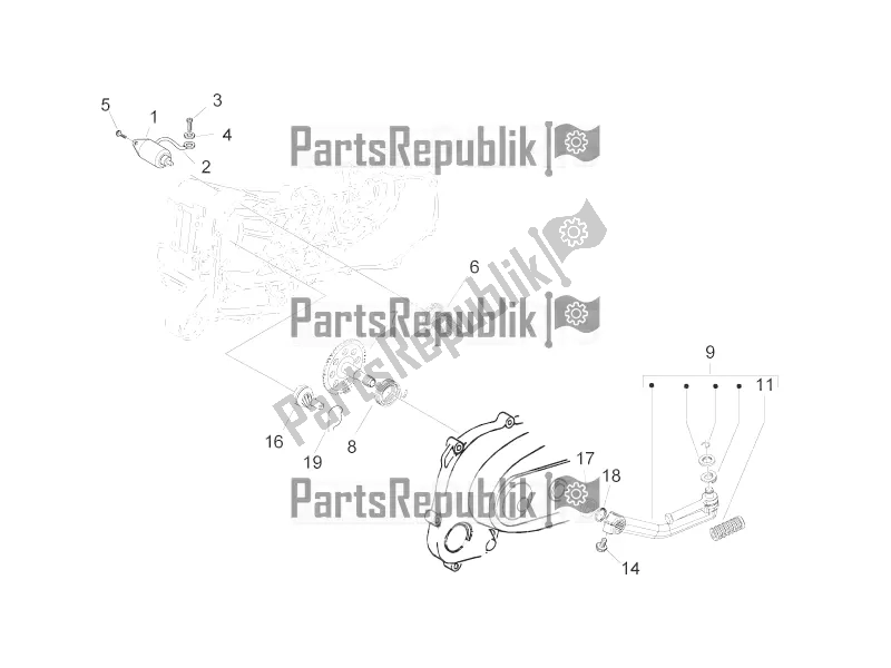 All parts for the Stater - Electric Starter of the Piaggio ZIP 50 2T 2016