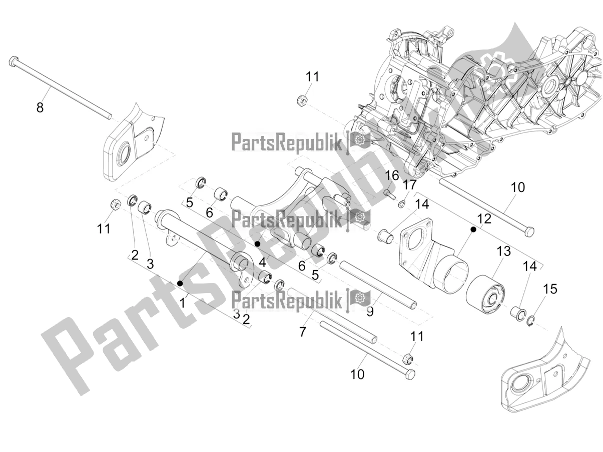 Todas las partes para Brazo Oscilante de Piaggio ZIP 50 4T 25 KM/H 2018