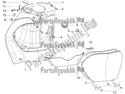 Front glove-box - Knee-guard panel