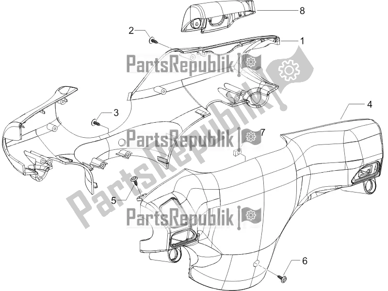 Todas las partes para Coberturas De Manillar de Piaggio ZIP 50 4T 25 KM/H 2020