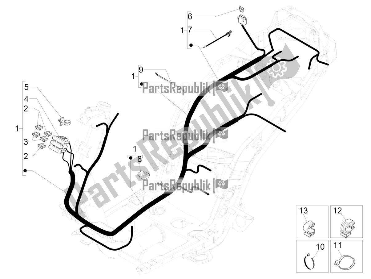 Todas las partes para Mazo De Cables Principal de Piaggio ZIP 50 4T 25 KM/H 2020