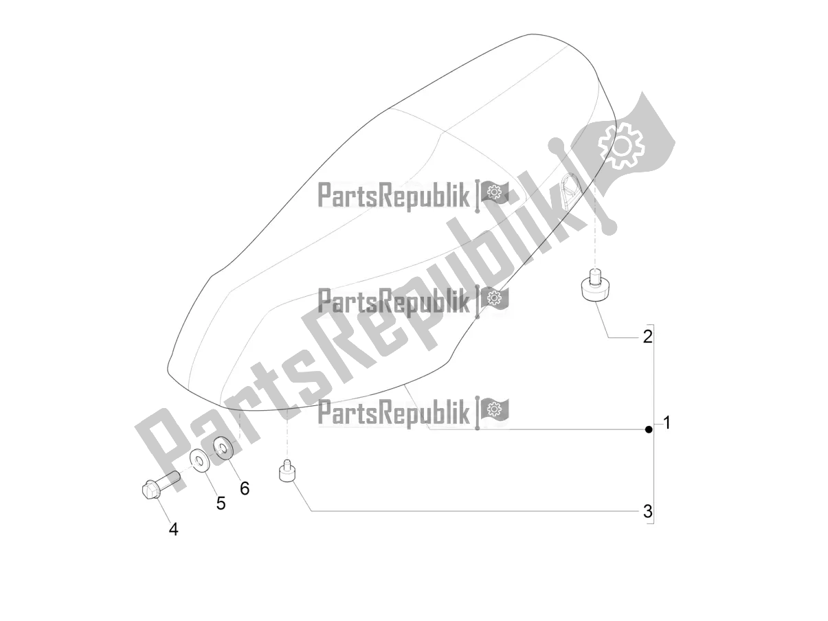 Todas las partes para Silla De Montar / Asientos de Piaggio ZIP 50 4T 25 KM/H 2020