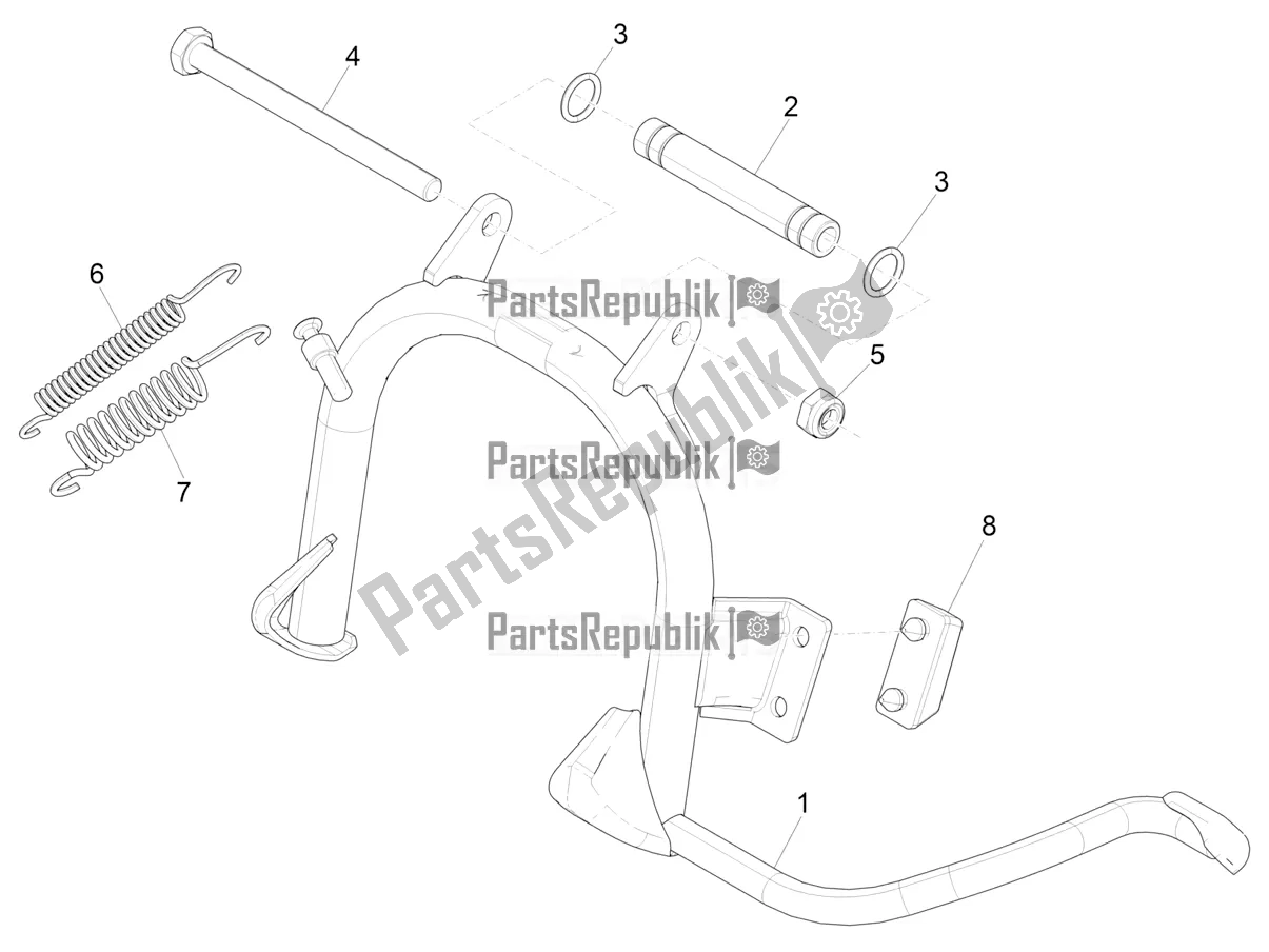 Todas las partes para Soporte / S de Piaggio ZIP 50 4T 25 KM/H 2020