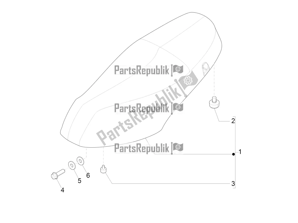 Tutte le parti per il Sella / Sedili del Piaggio ZIP 50 4T 25 KM/H 2021