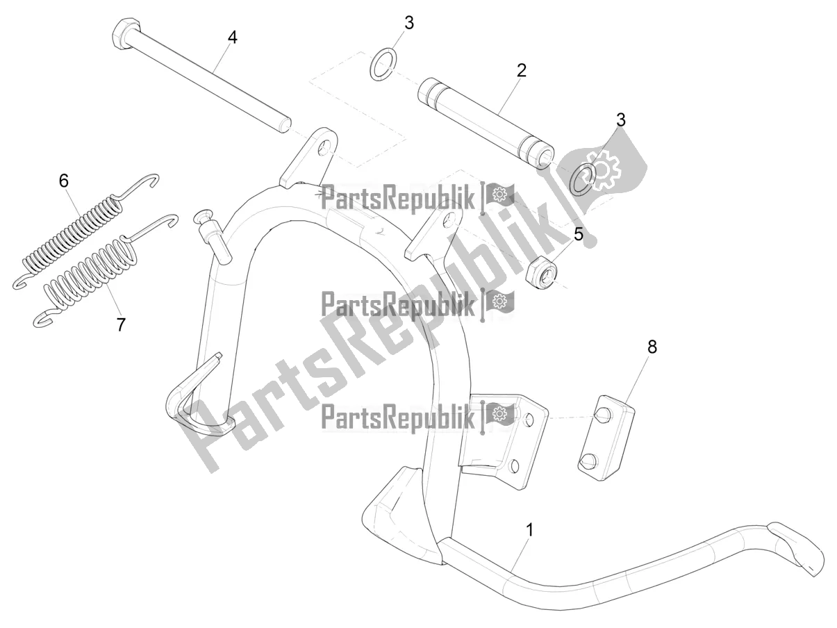 Toutes les pièces pour le Des Stands du Piaggio ZIP 50 4T 25 KM/H 2021