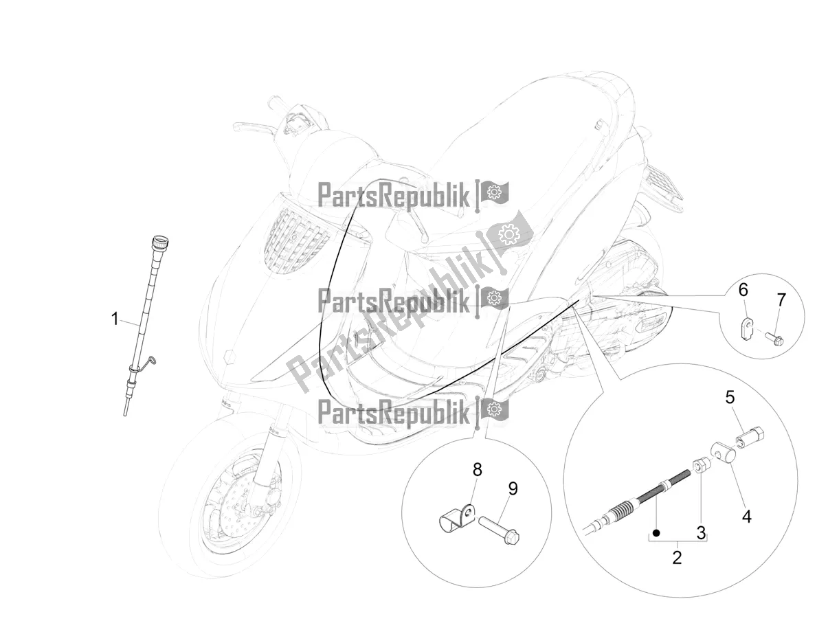 Todas as partes de Transmissões do Piaggio ZIP 50 4T 25 KM/H 2021