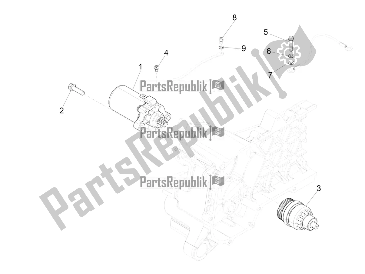 Wszystkie części do Stater - Rozrusznik Elektryczny Piaggio ZIP 50 4T 25 KM/H 2022