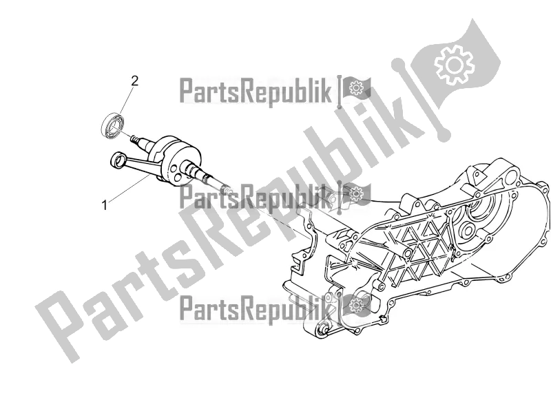 Toutes les pièces pour le Vilebrequin du Piaggio ZIP 50 4T 2016