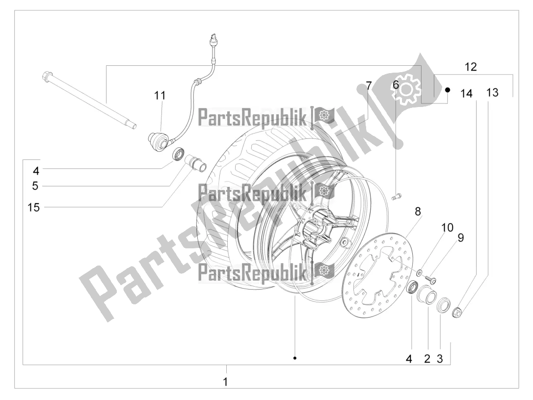 Toutes les pièces pour le Roue Avant du Piaggio ZIP 50 4T 2016