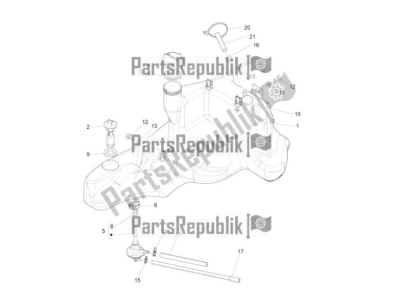 Toutes les pièces pour le Réservoir D'essence du Piaggio ZIP 50 4T 2016