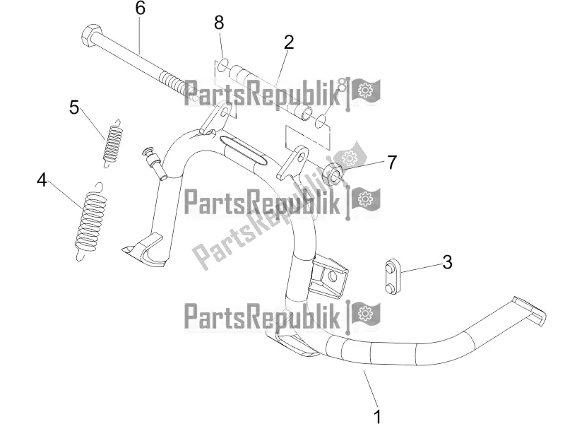 Toutes les pièces pour le Des Stands du Piaggio ZIP 50 4T 2016