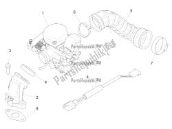 Carburettor, assembly - Union pipe