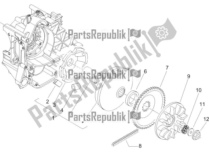 Toutes les pièces pour le Poulie Motrice du Piaggio ZIP 50 4T 2017