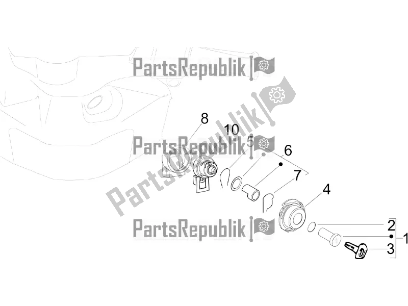 All parts for the Locks of the Piaggio ZIP 50 4T 2017