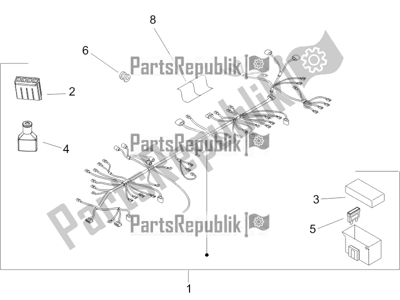 Toutes les pièces pour le Faisceau De Câbles Principal du Piaggio ZIP 50 4T 2017