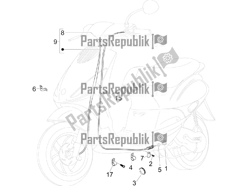 Todas as partes de Transmissões do Piaggio ZIP 50 4T 2017