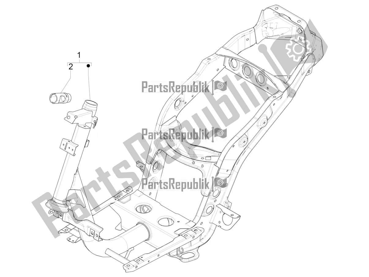 Todas las partes para Marco / Carrocería de Piaggio ZIP 50 4T 2018