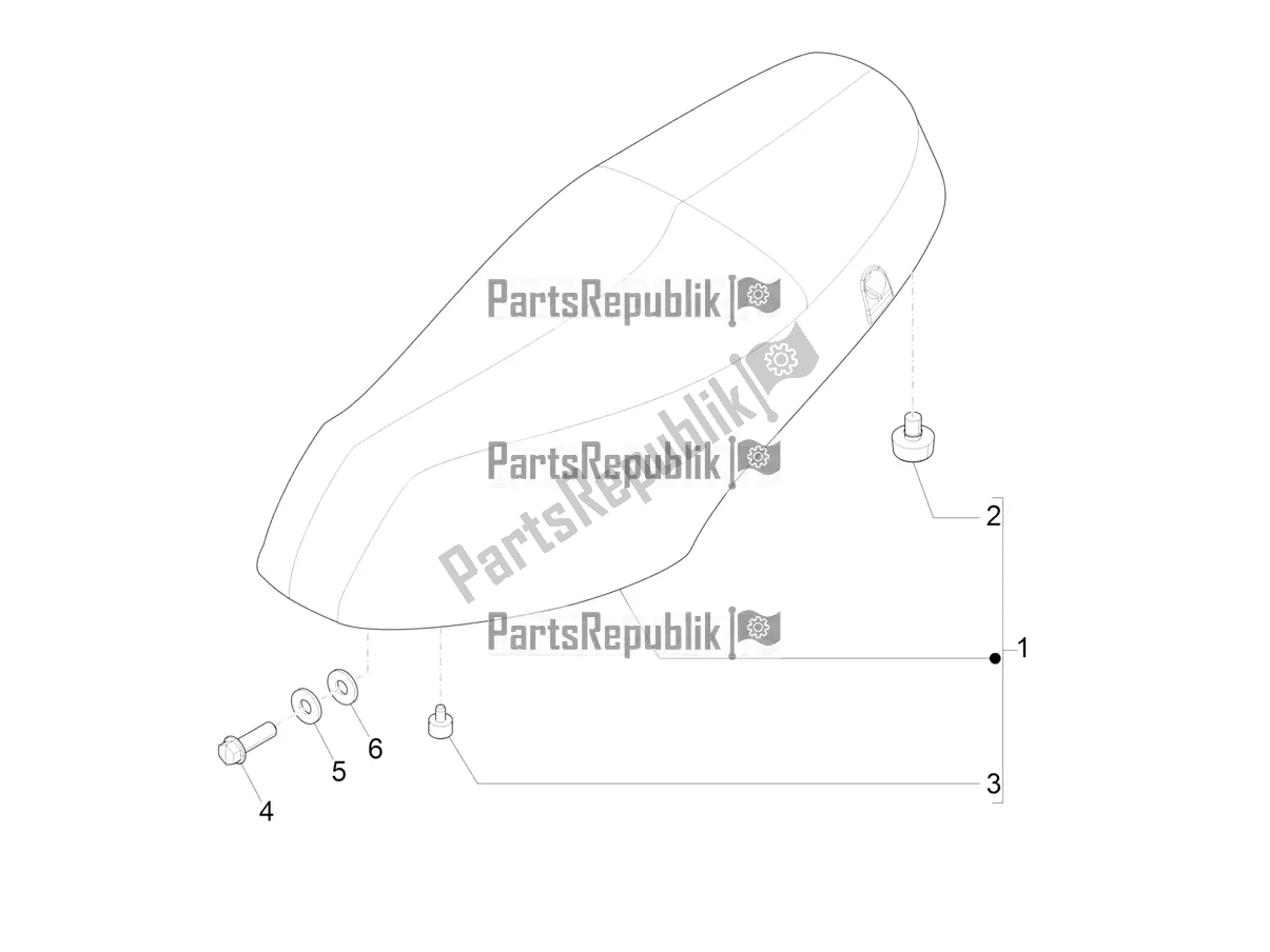Todas las partes para Silla De Montar / Asientos de Piaggio ZIP 50 4T 2018