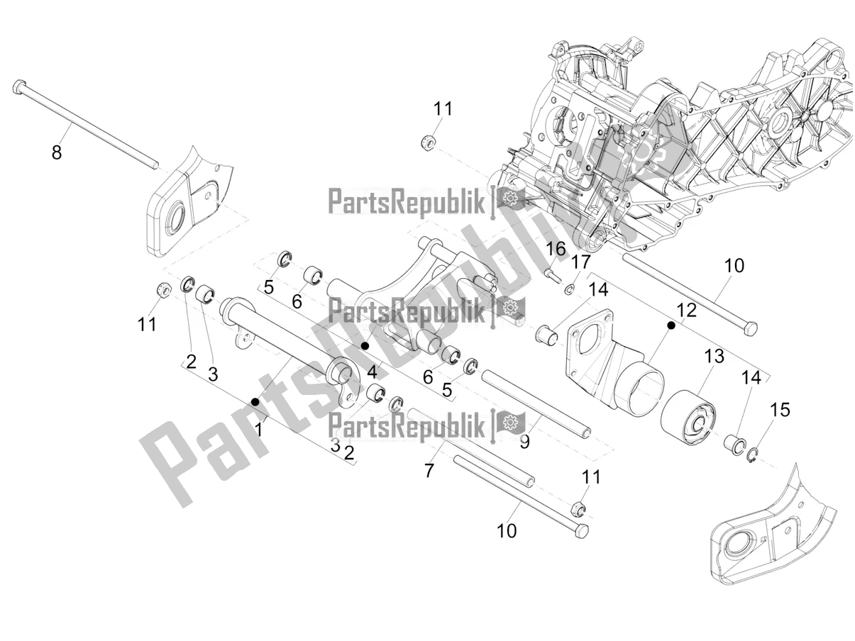 Todas las partes para Brazo Oscilante de Piaggio ZIP 50 4T 2018