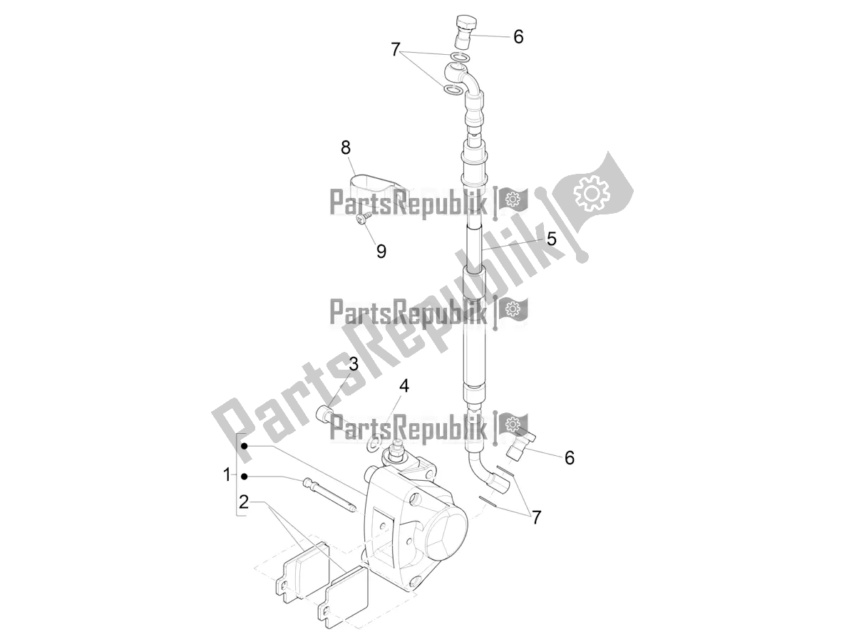 Todas las partes para Tubos De Frenos - Pinzas de Piaggio ZIP 50 4T 2019