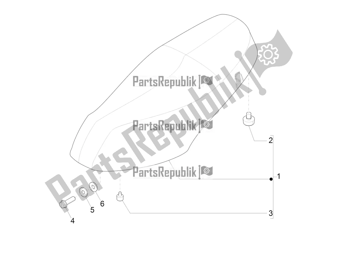 Tutte le parti per il Sella / Sedili del Piaggio ZIP 50 4T 2019