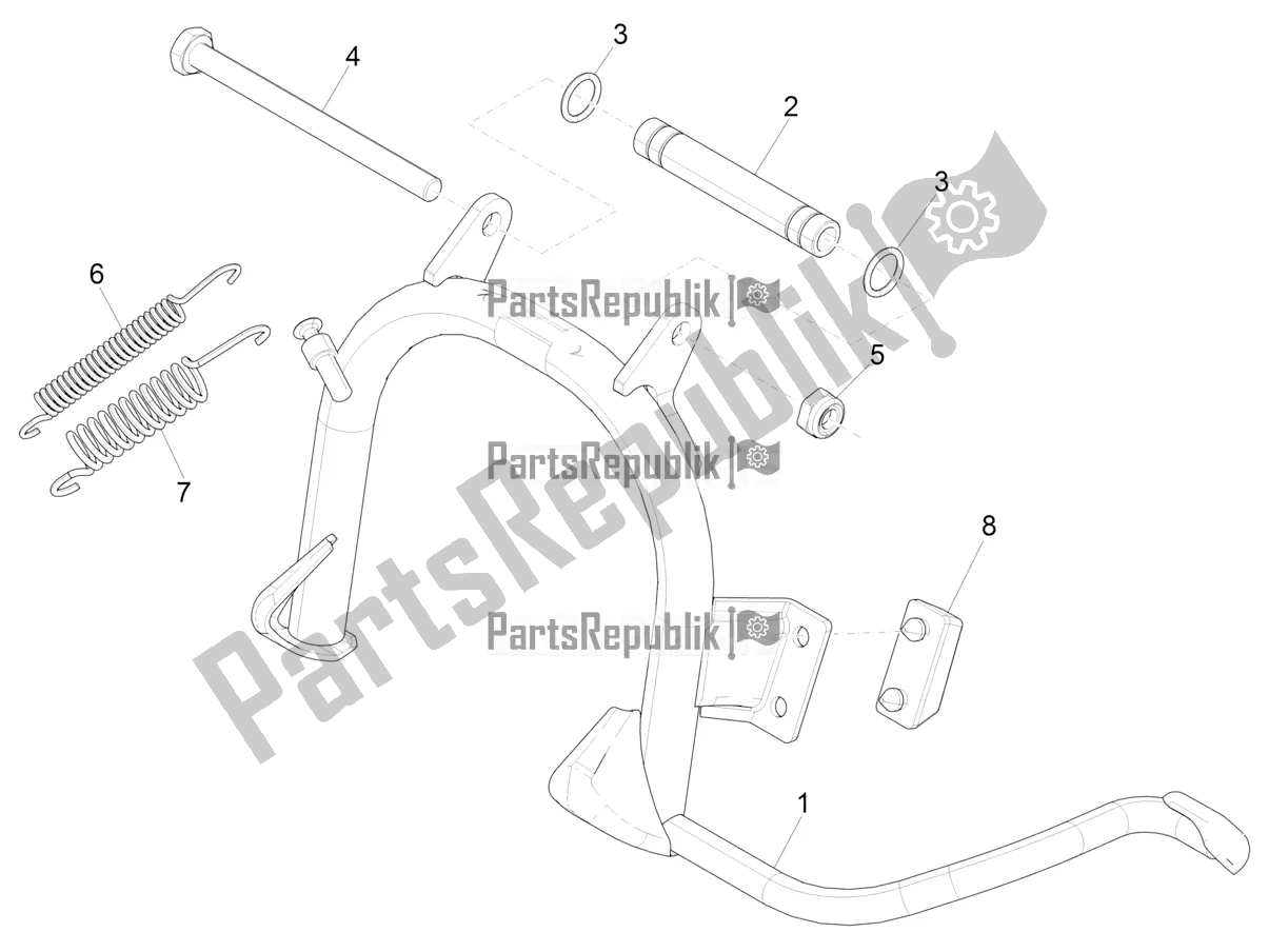 Alle onderdelen voor de Stand / S van de Piaggio ZIP 50 4T 2019