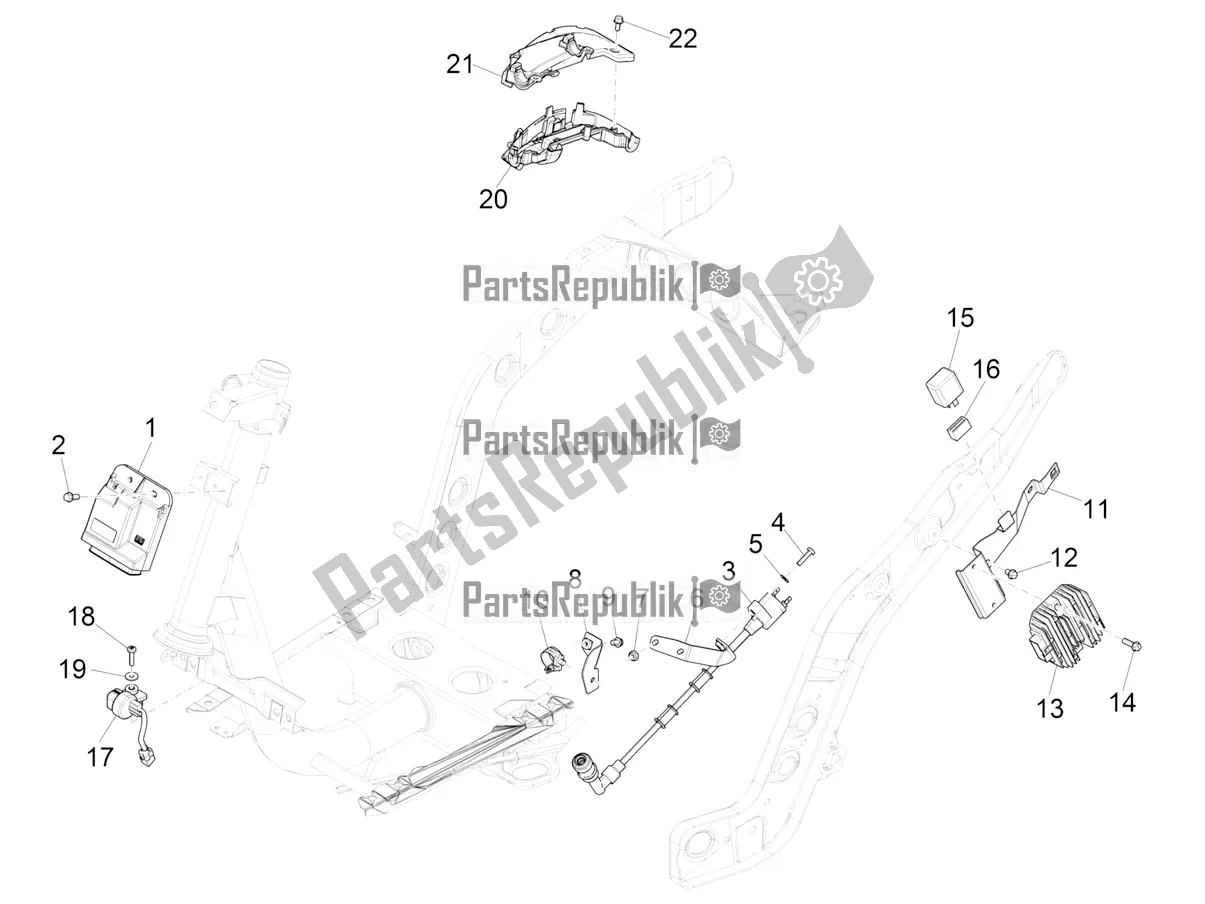 Toutes les pièces pour le Régulateurs De Tension - Unités De Commande électronique (ecu) - H. T. Bobine du Piaggio ZIP 50 4T 2019