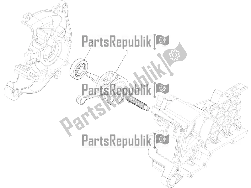 Toutes les pièces pour le Vilebrequin du Piaggio ZIP 50 4T 2020