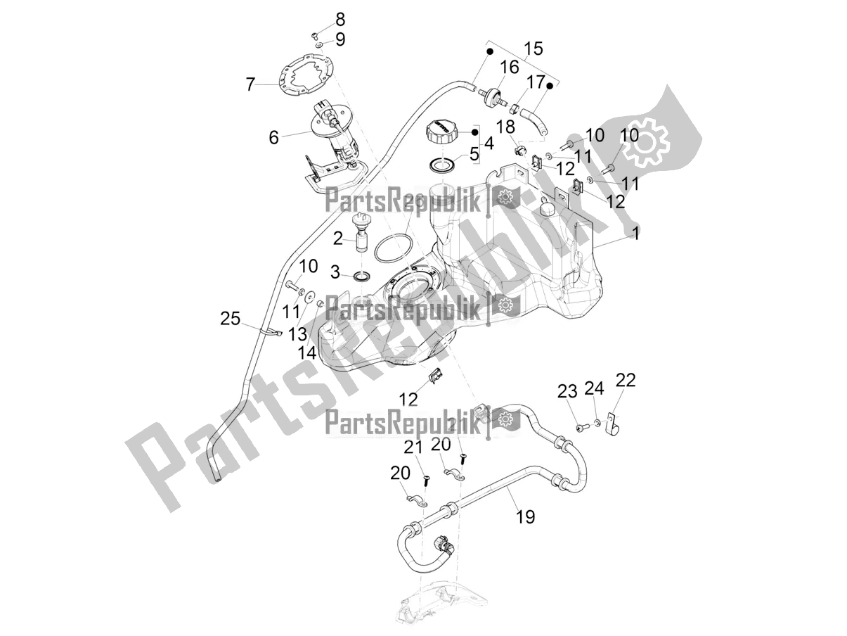 Toutes les pièces pour le Réservoir D'essence du Piaggio ZIP 50 4T 2020