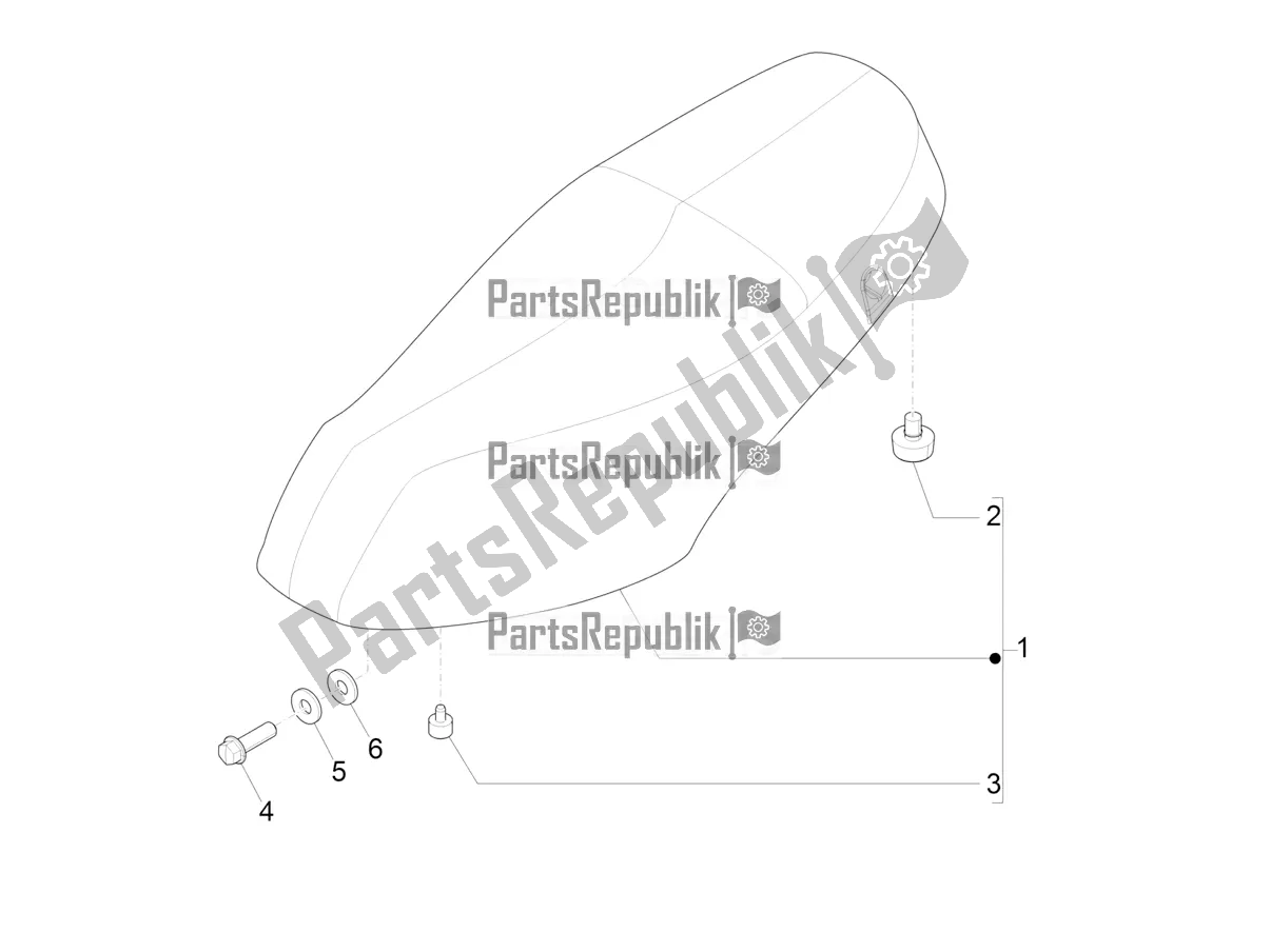 Toutes les pièces pour le Selle / Sièges du Piaggio ZIP 50 4T 2020