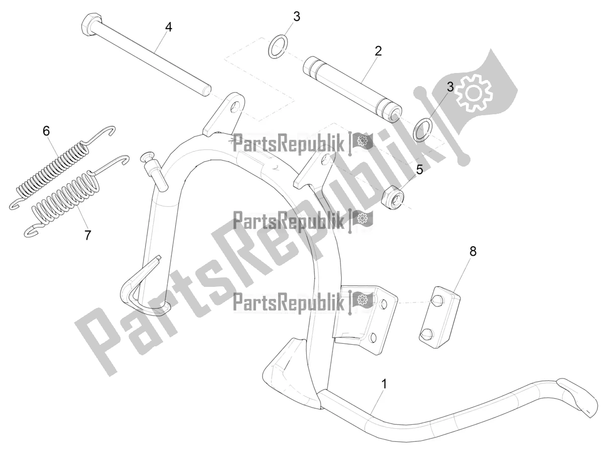 Toutes les pièces pour le Des Stands du Piaggio ZIP 50 4T 2020